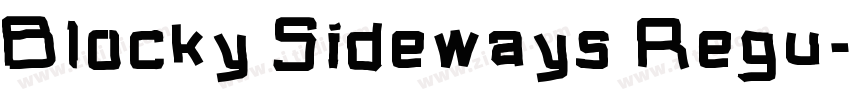 Blocky Sideways Regu字体转换